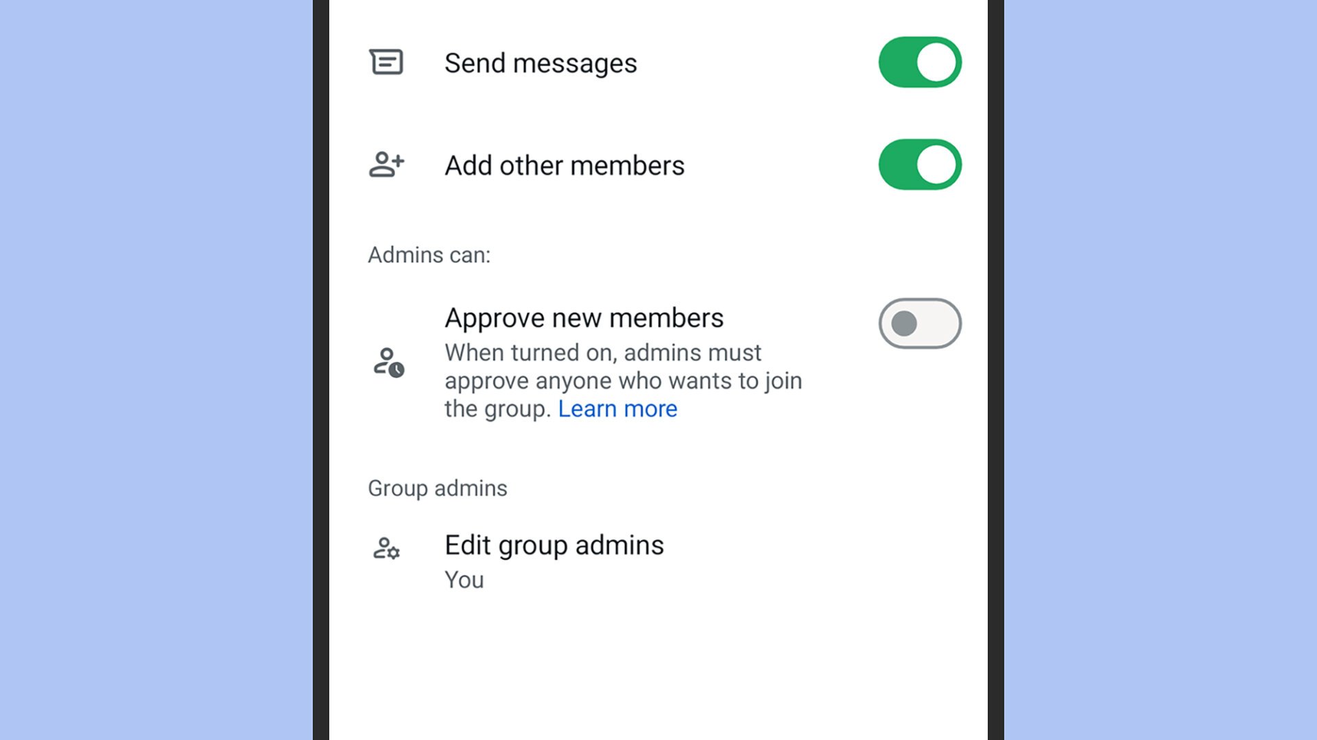 Group Chat Permissions