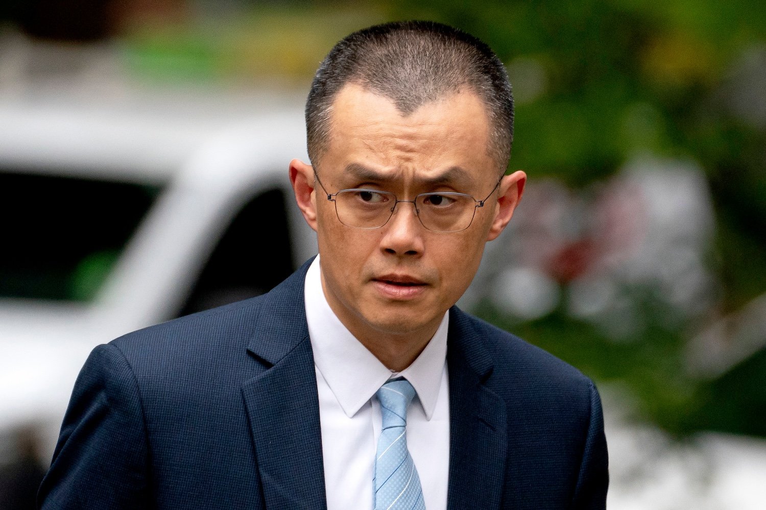 Changpeng Zhao, former chief executive officer of Binance, arrives at federal court in Seattle, Washington, US, on Tuesday, April 30, 2024.